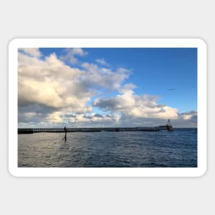 Cambois Pier and Lighthouse Sticker